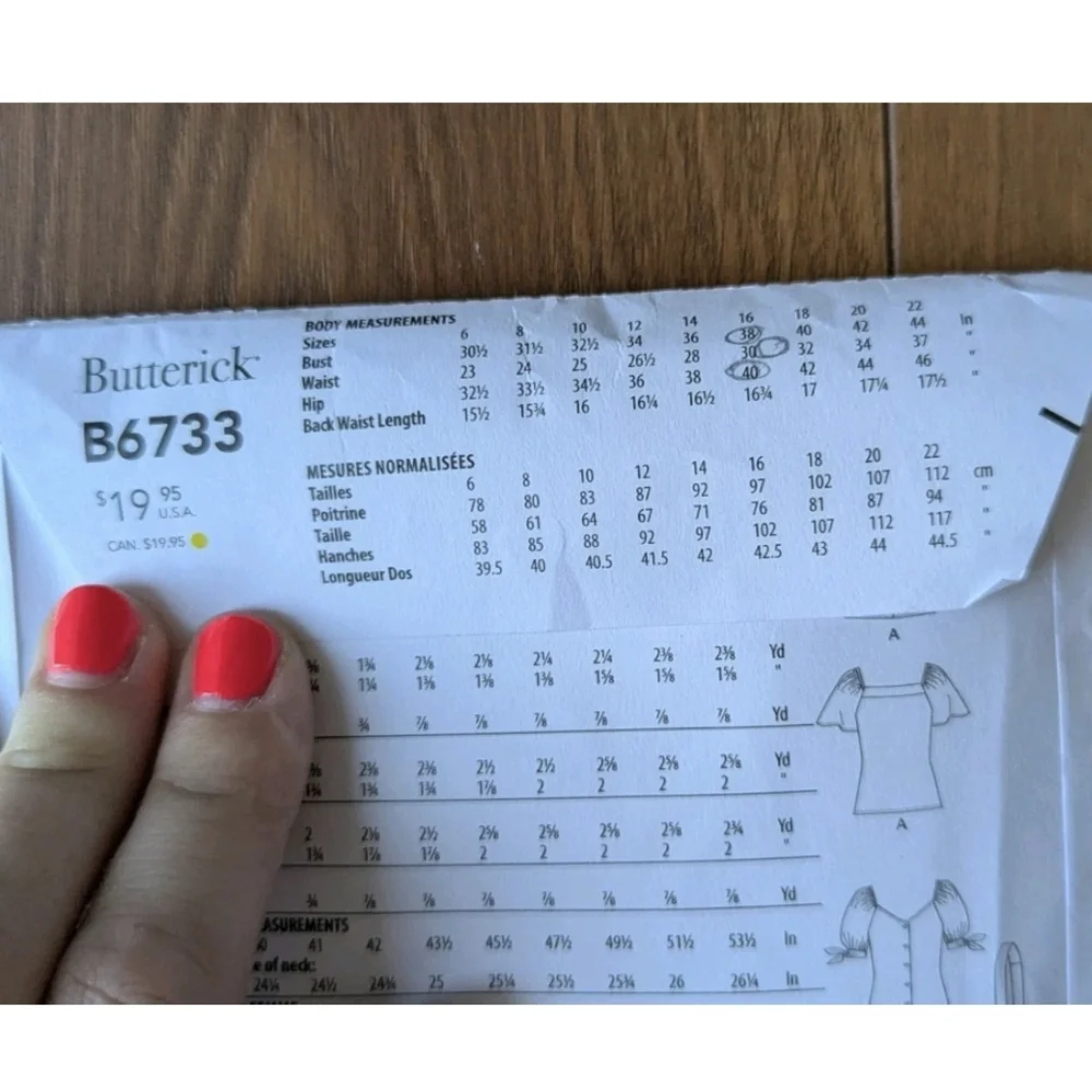 Butterick b6733 misses